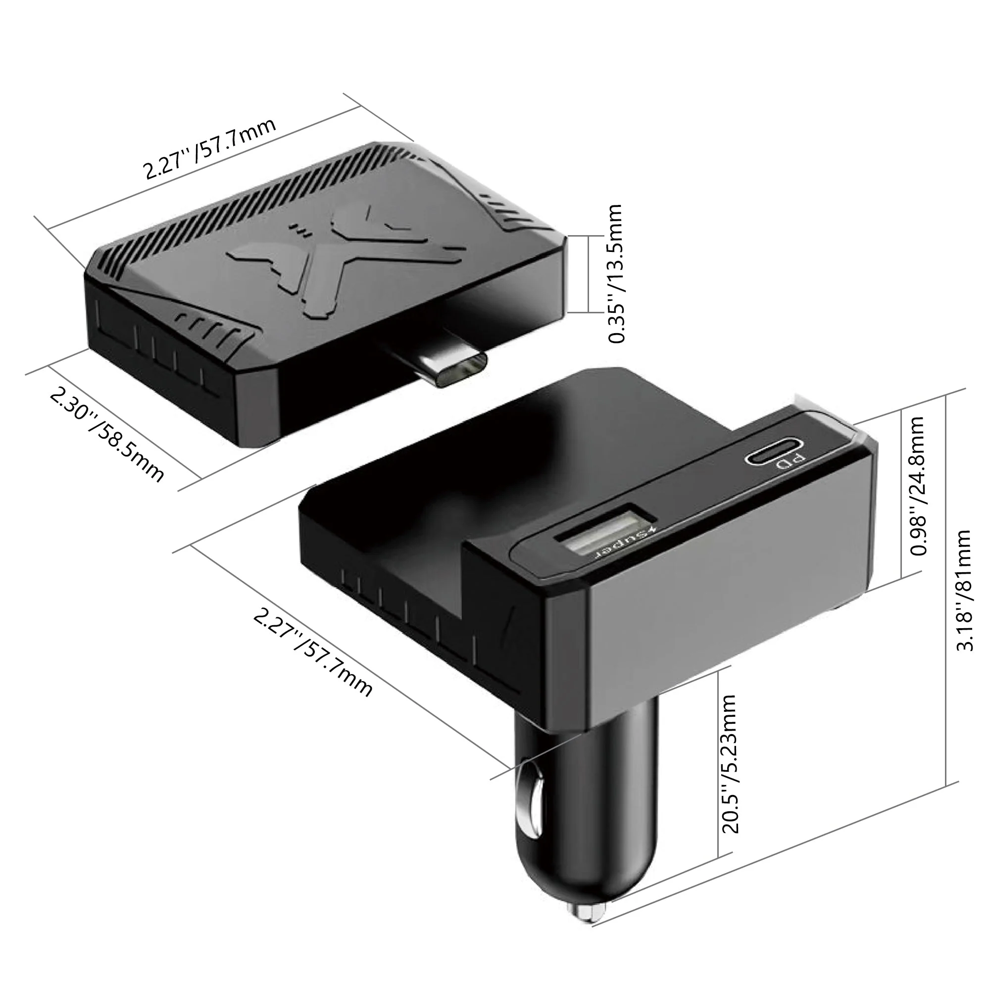 MiLink 50W Super-Fast Car Charger With 2,600mAh Power Bank - Image 4