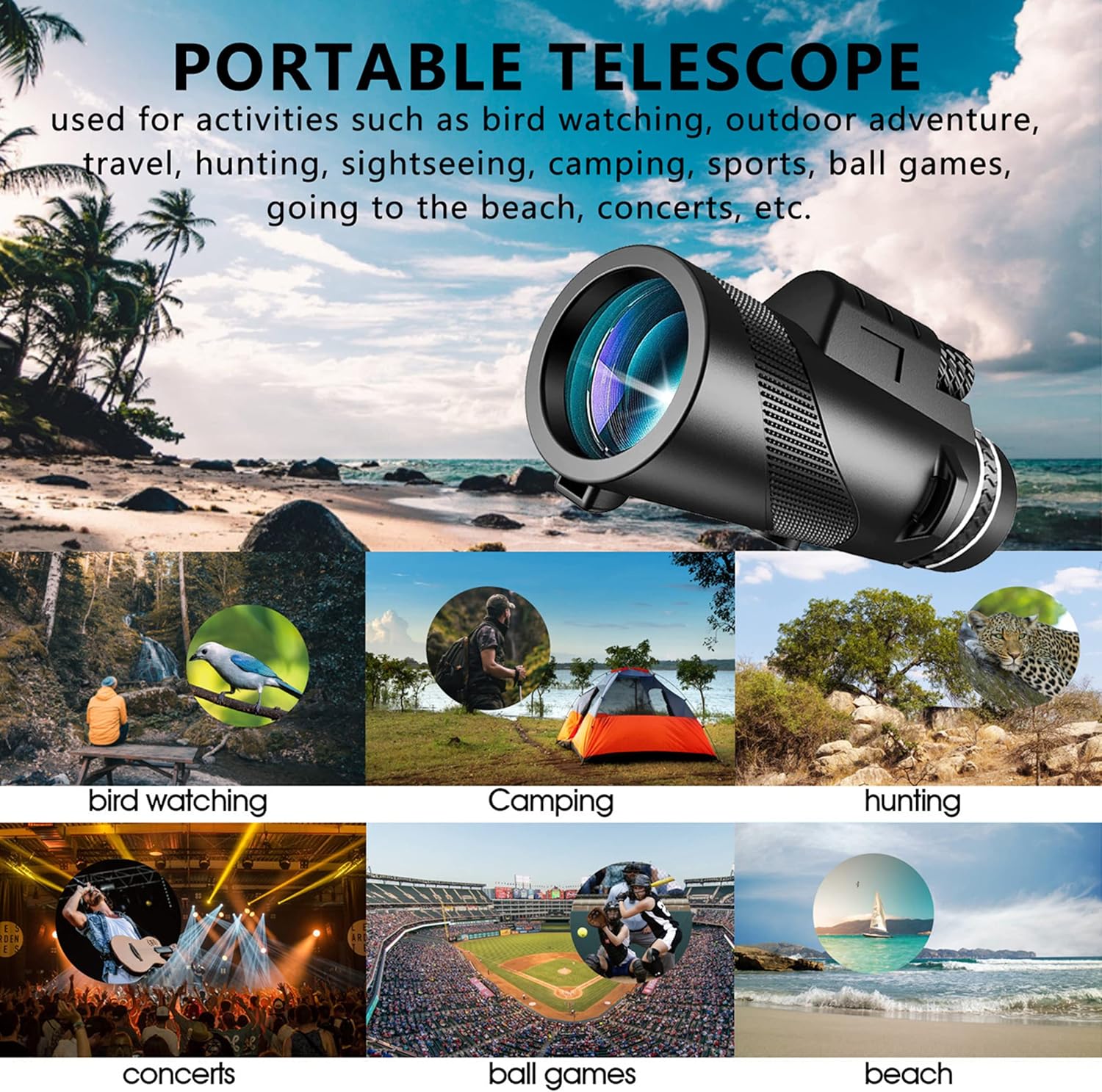 Monocular Telescope With Smartphone Holder & Tripod - Image 12