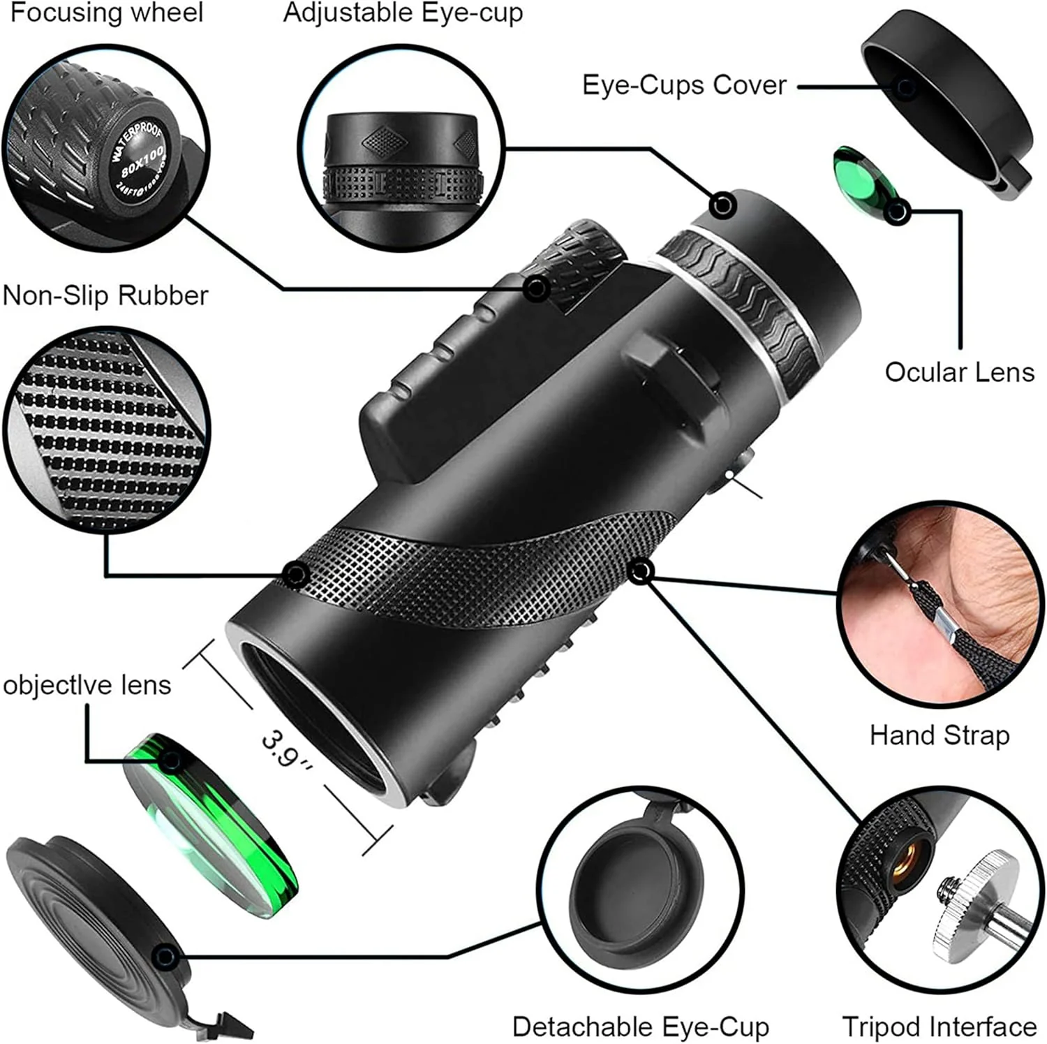 Monocular Telescope With Smartphone Holder & Tripod - Image 9