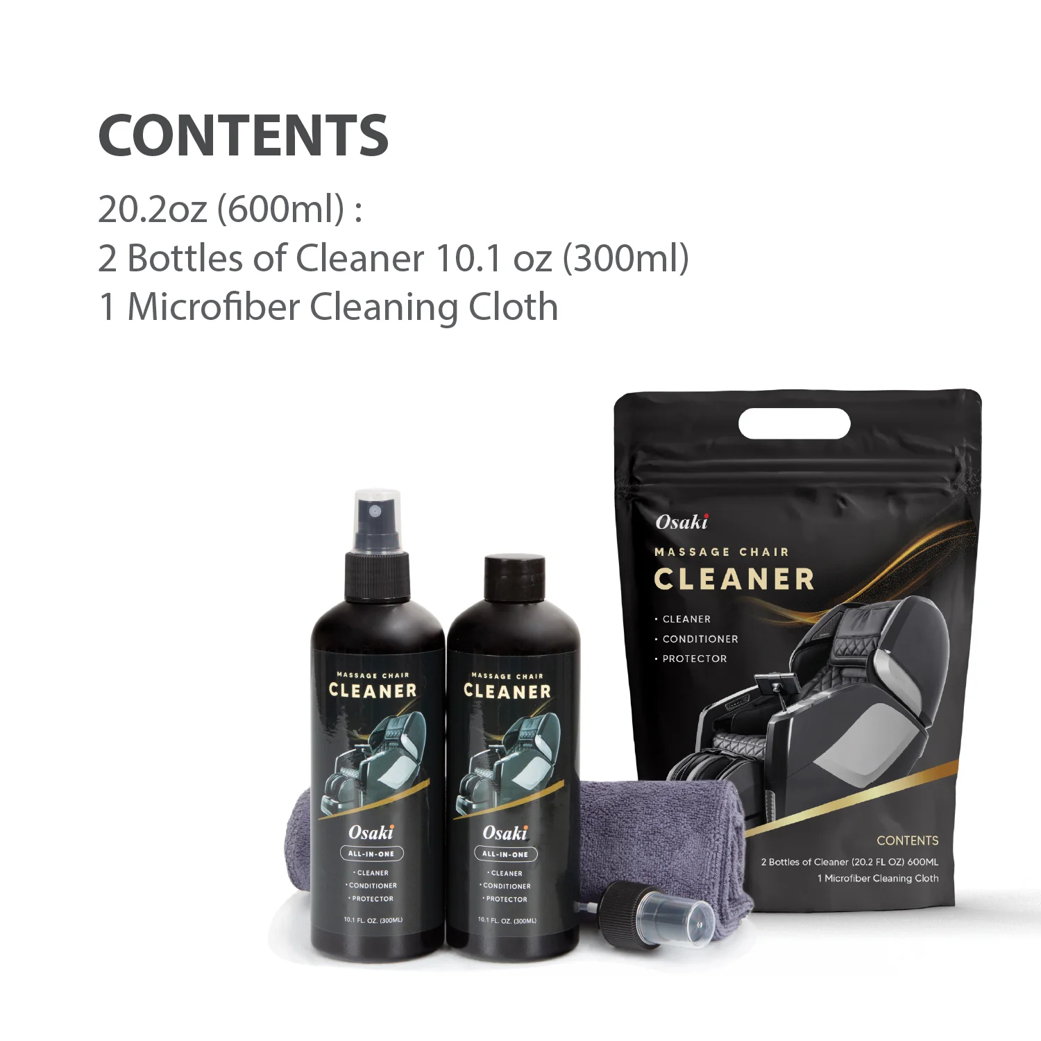 Osaki Massage Chair Cleaner & Chair Cover Bundle - Image 8