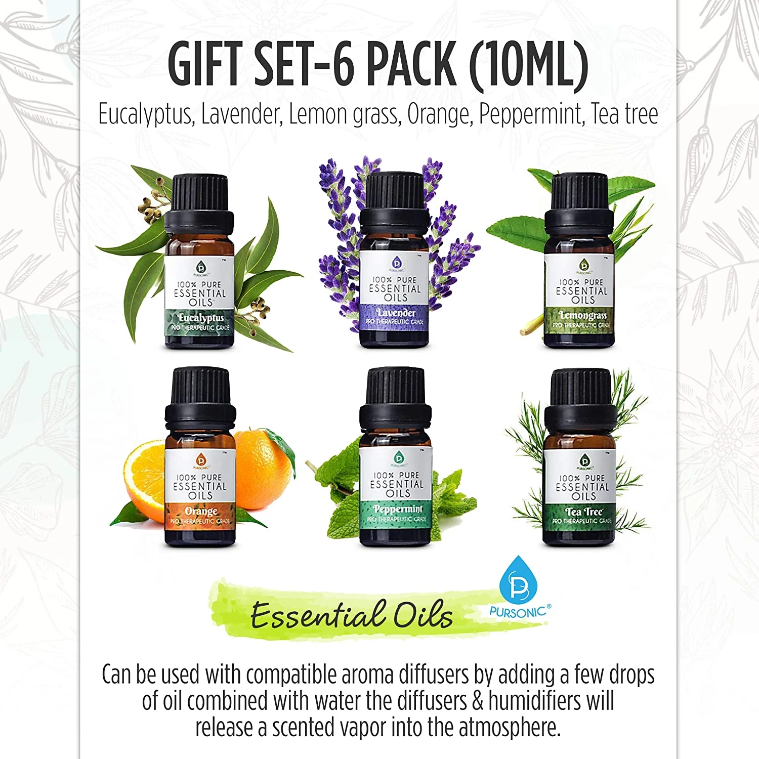 Workstation Wellness Bundle – Diffuser, 6 Oils & 3-in-1 LED Desk Lamp - Image 4