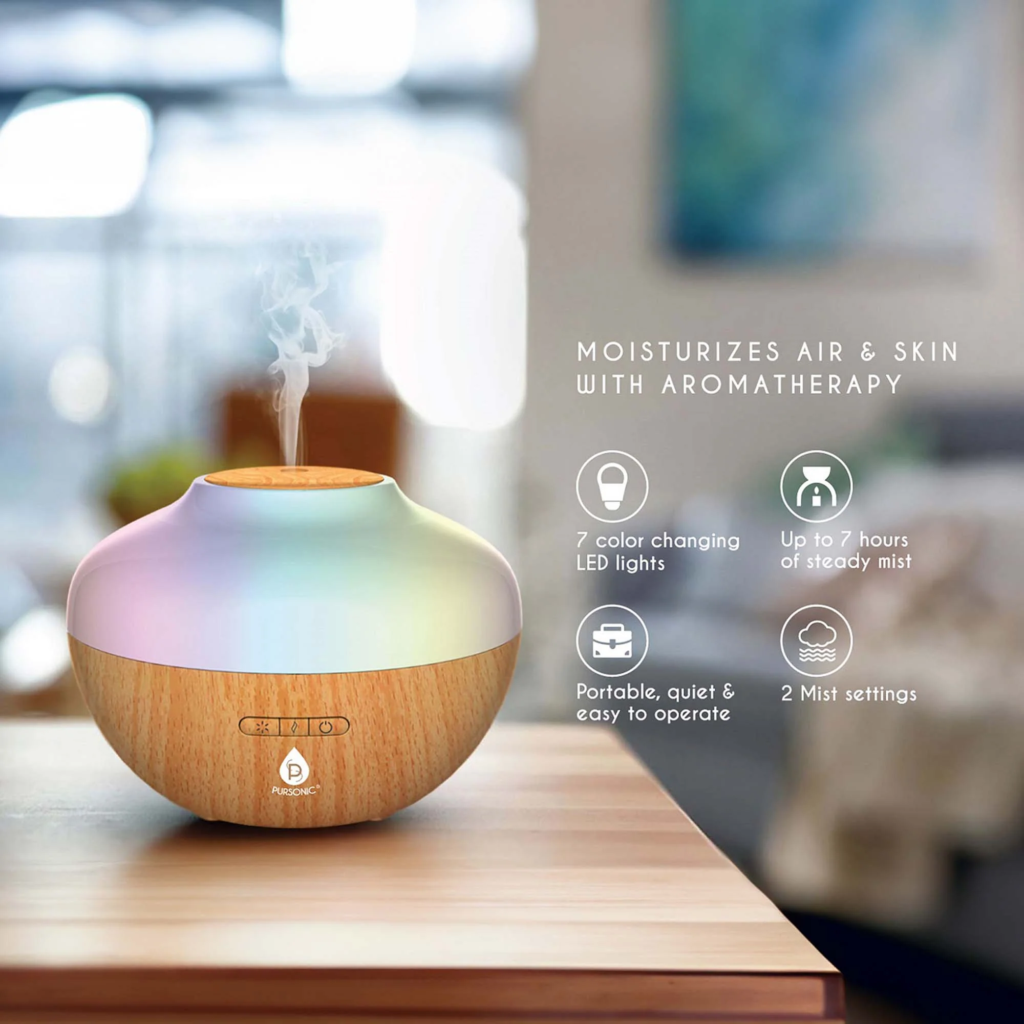 Workstation Wellness Bundle – Diffuser, 6 Oils & 3-in-1 LED Desk Lamp - Image 5