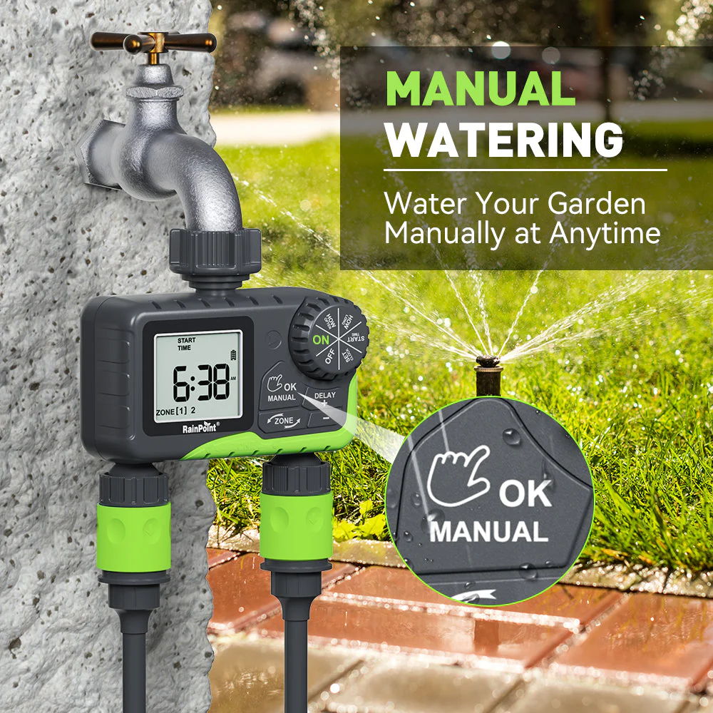 RAINPOINT 2-Zone Smart Water Timer for Garden Hose - Image 3