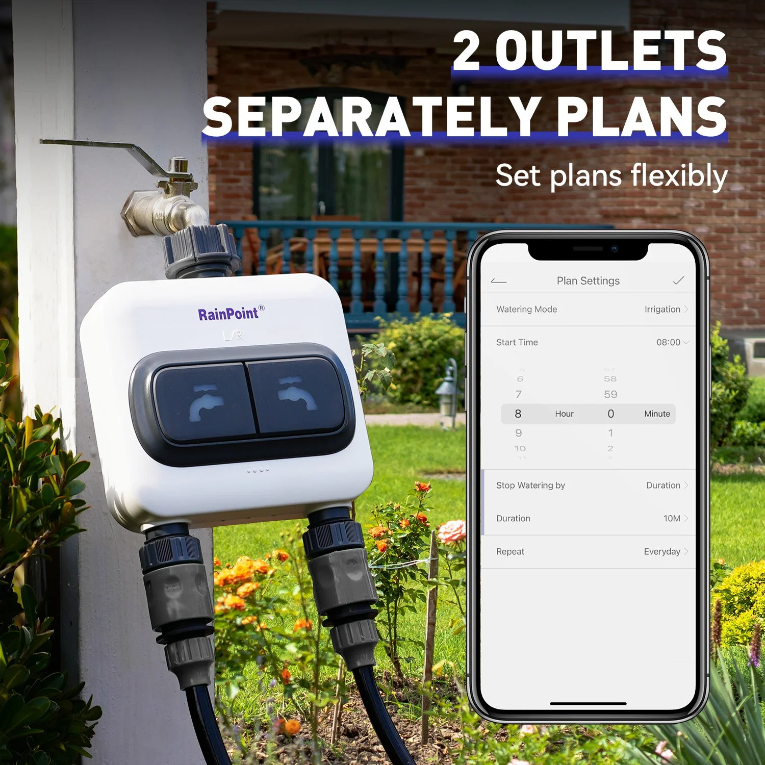 RAINPOINT 2-Zone Wi-Fi Sprinkler Timer - Image 4