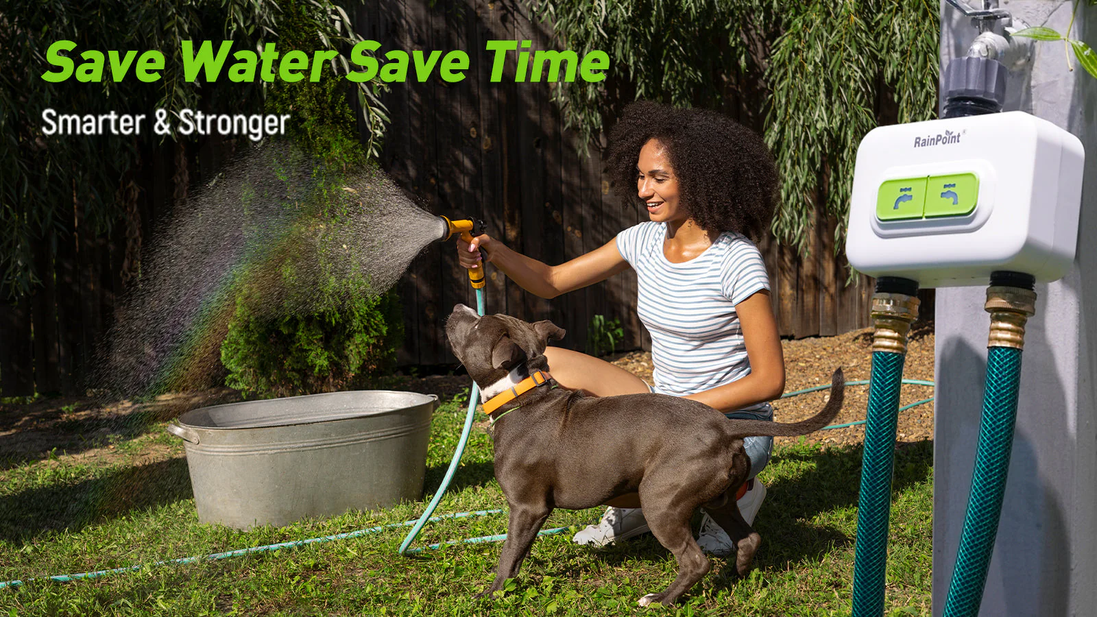 2-Zone Wireless Smart Water Timer with Hub for Outdoor Irrigation - Image 7
