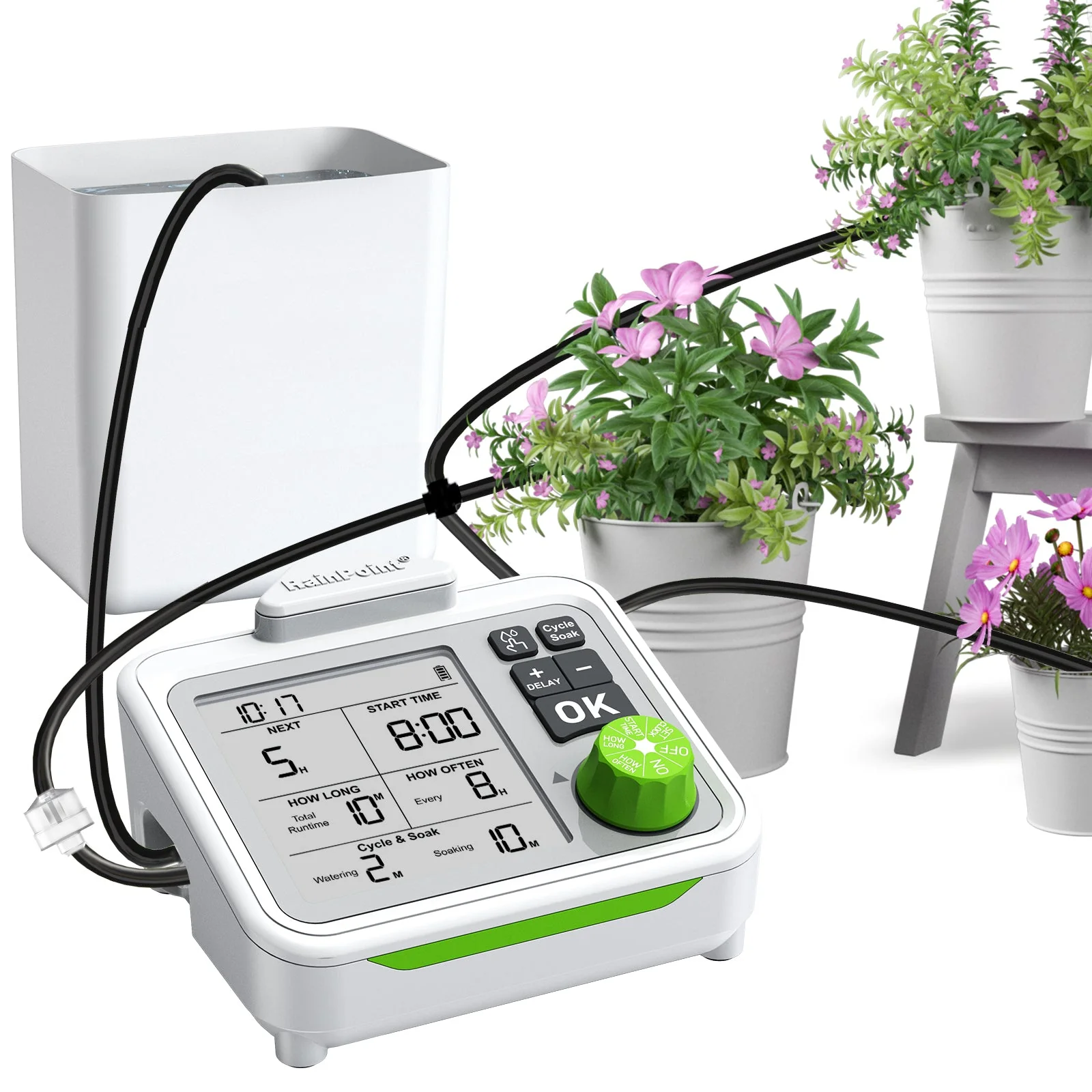 RAINPOINT Automatic Plant Watering System With Large Display
