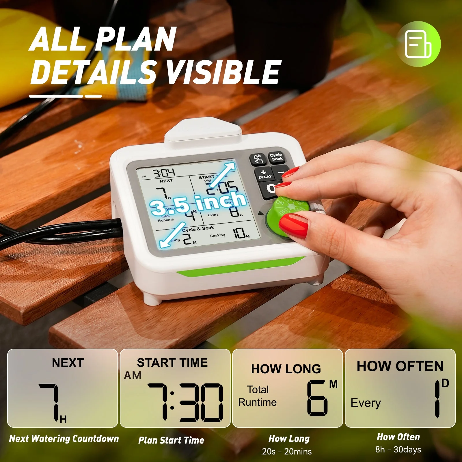 RAINPOINT Automatic Plant Watering System With Large Display - Image 4