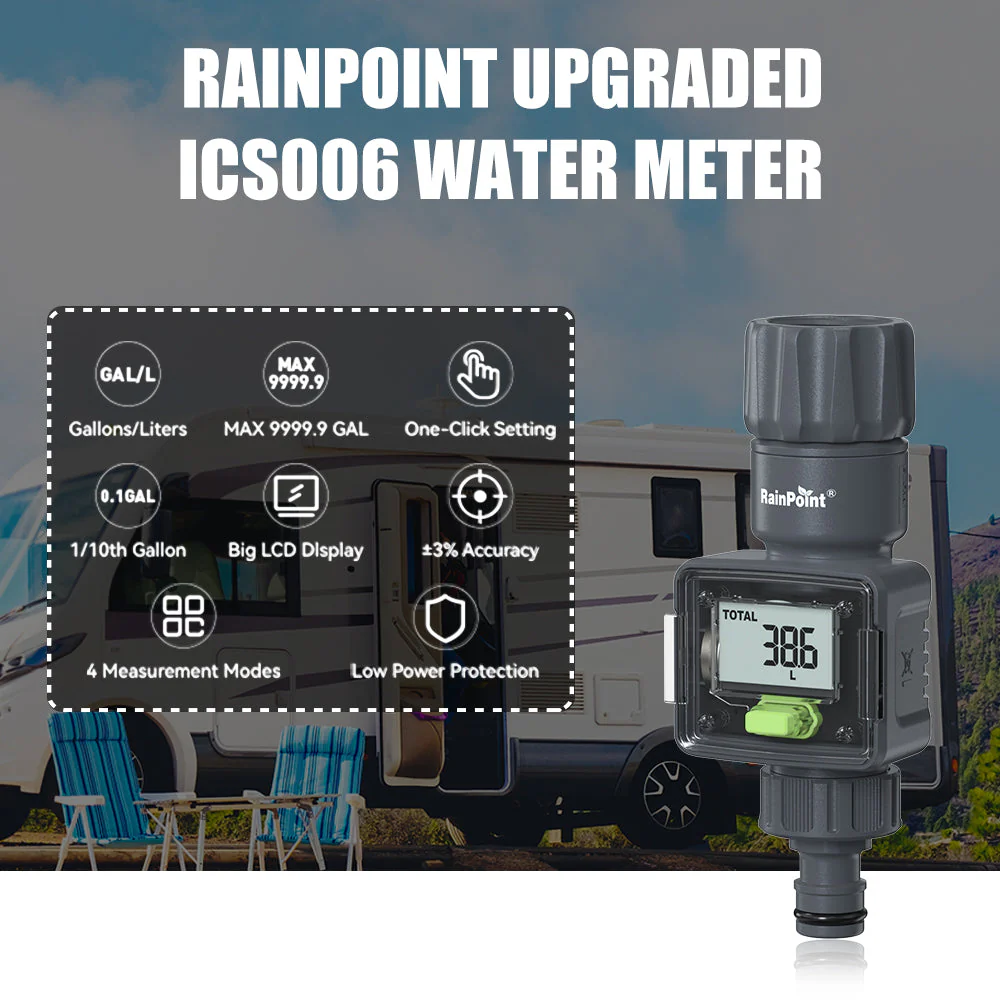 Digital Garden Hose Water Flow Meter - Image 4