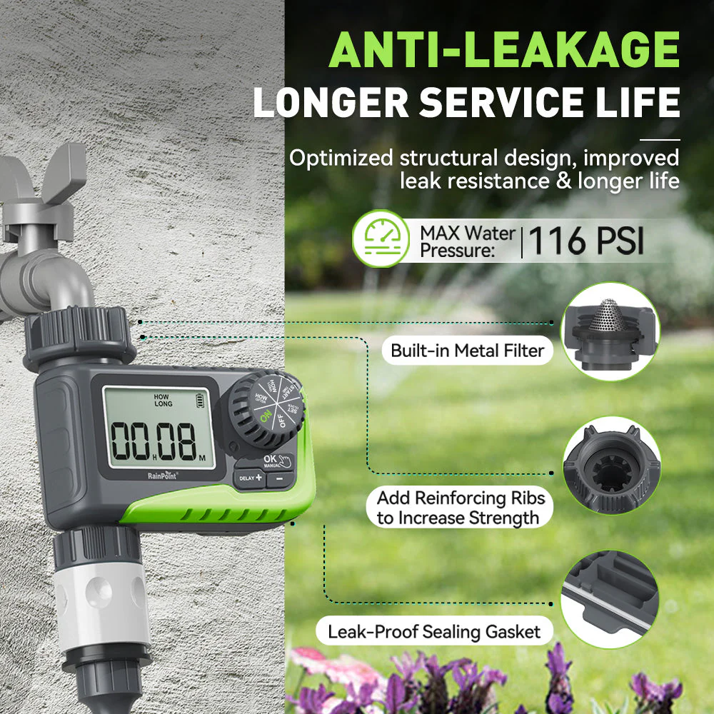 RAINPOINT Single-Outlet Programmable Sprinkler Timer - Image 3