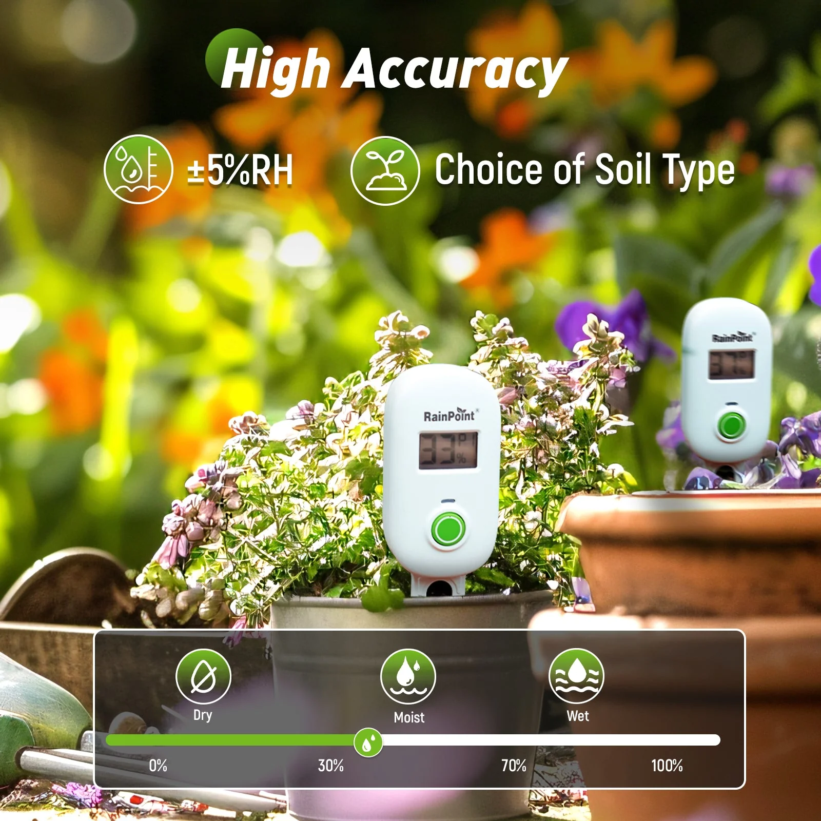 Smart Digital Wireless Plant Moisture Meter - Image 5