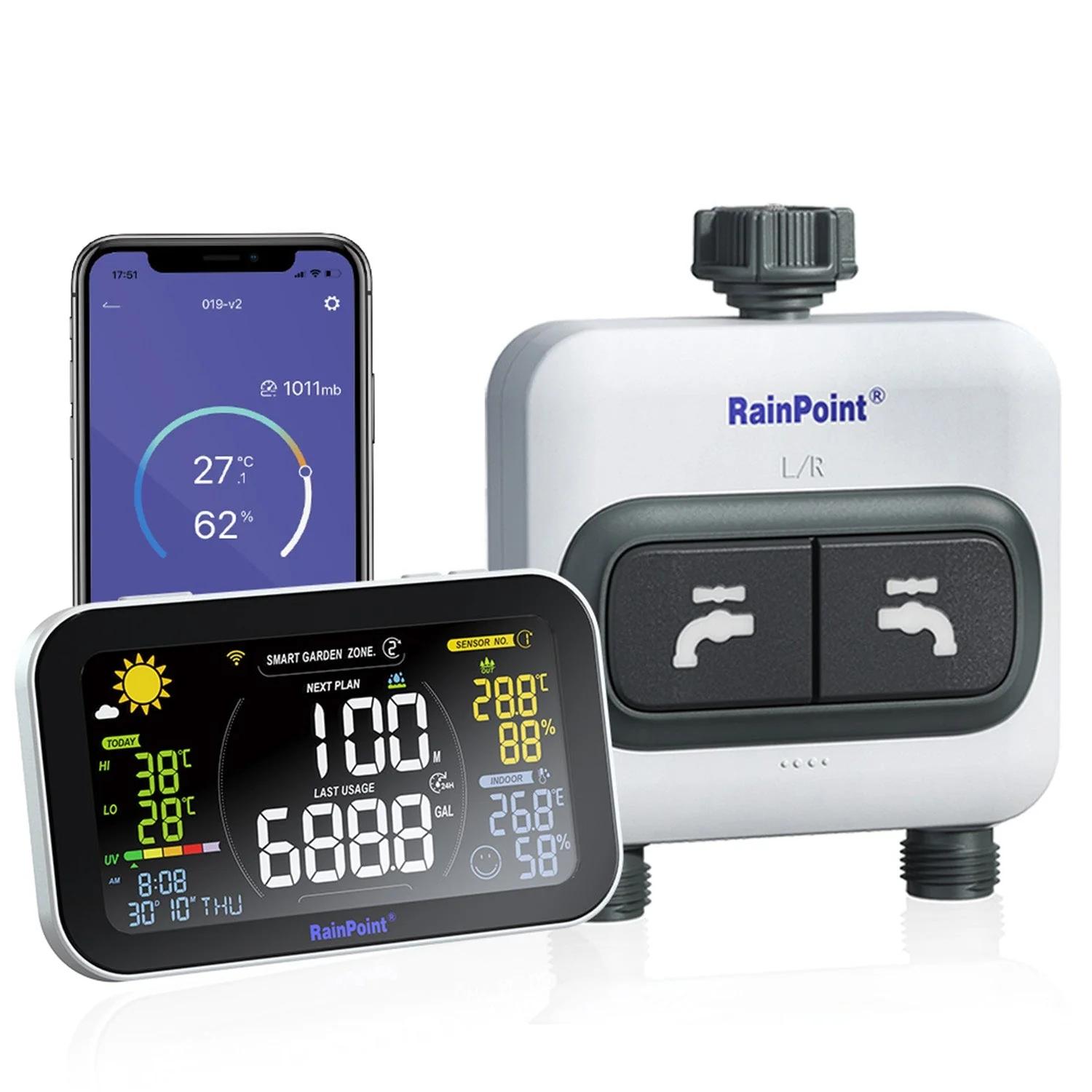 RainPoint Ultimate Wi-Fi Garden Water Management Bundle - Image 4