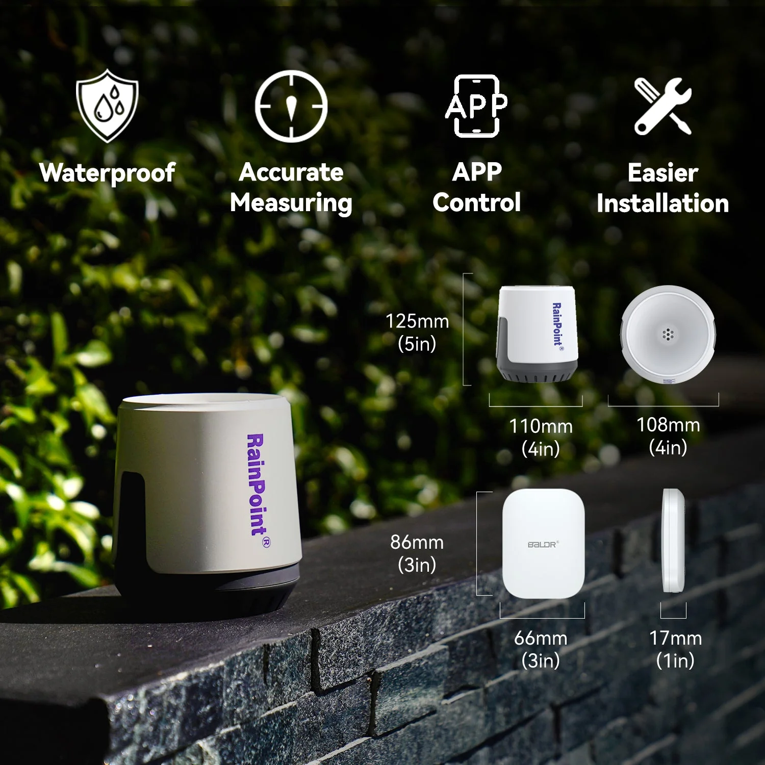 RainPoint Wireless Wi-Fi Digital Rain Gauge - Image 4