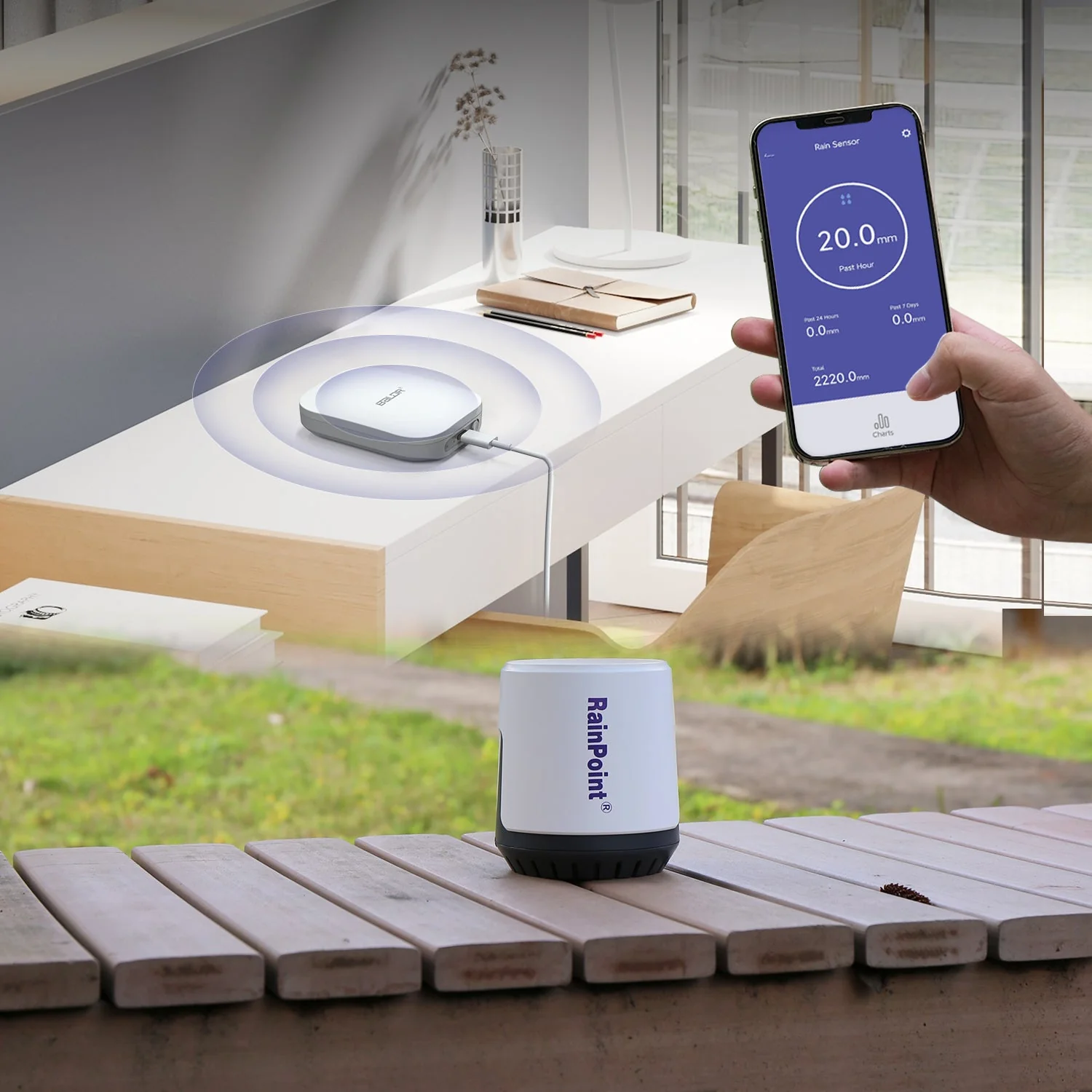 RainPoint Wireless Wi-Fi Digital Rain Gauge - Image 7