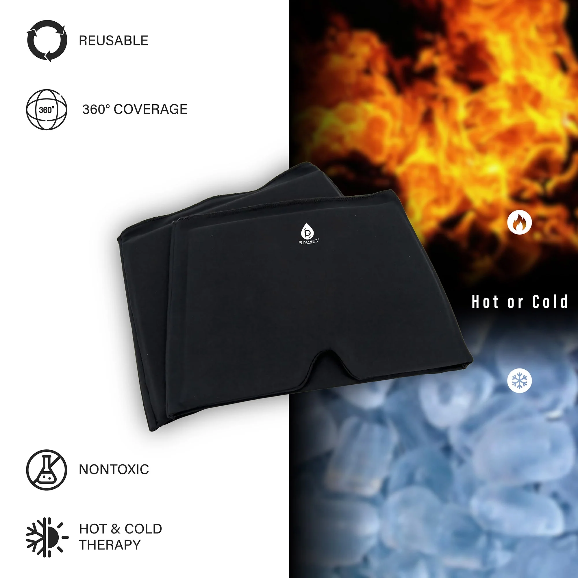 Reusable Hot and Cold Gel Ice Head Wrap – Instant Migraine Relief Cap - Image 2
