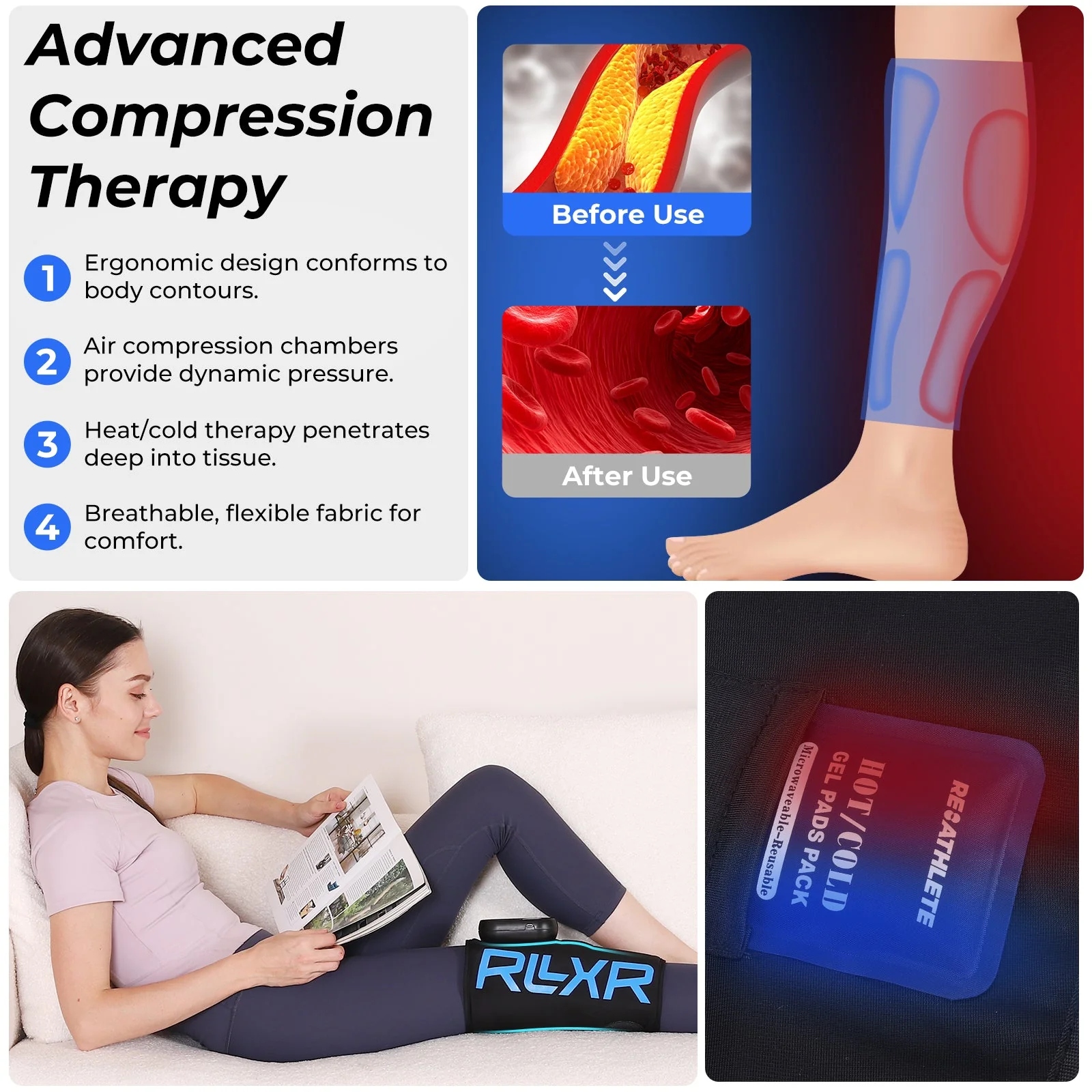 RLXR Air Pressure Leg Massage - Image 4