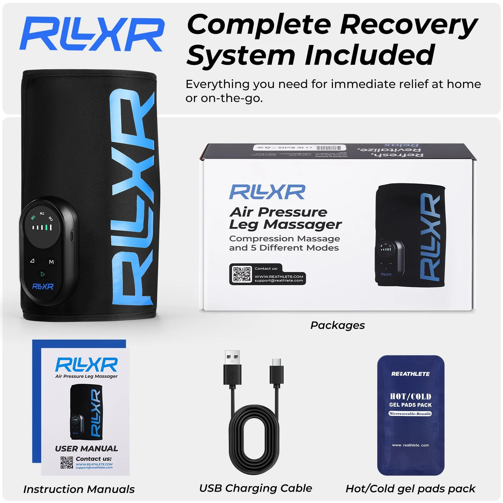 RLXR Air Pressure Leg Massage - Image 7