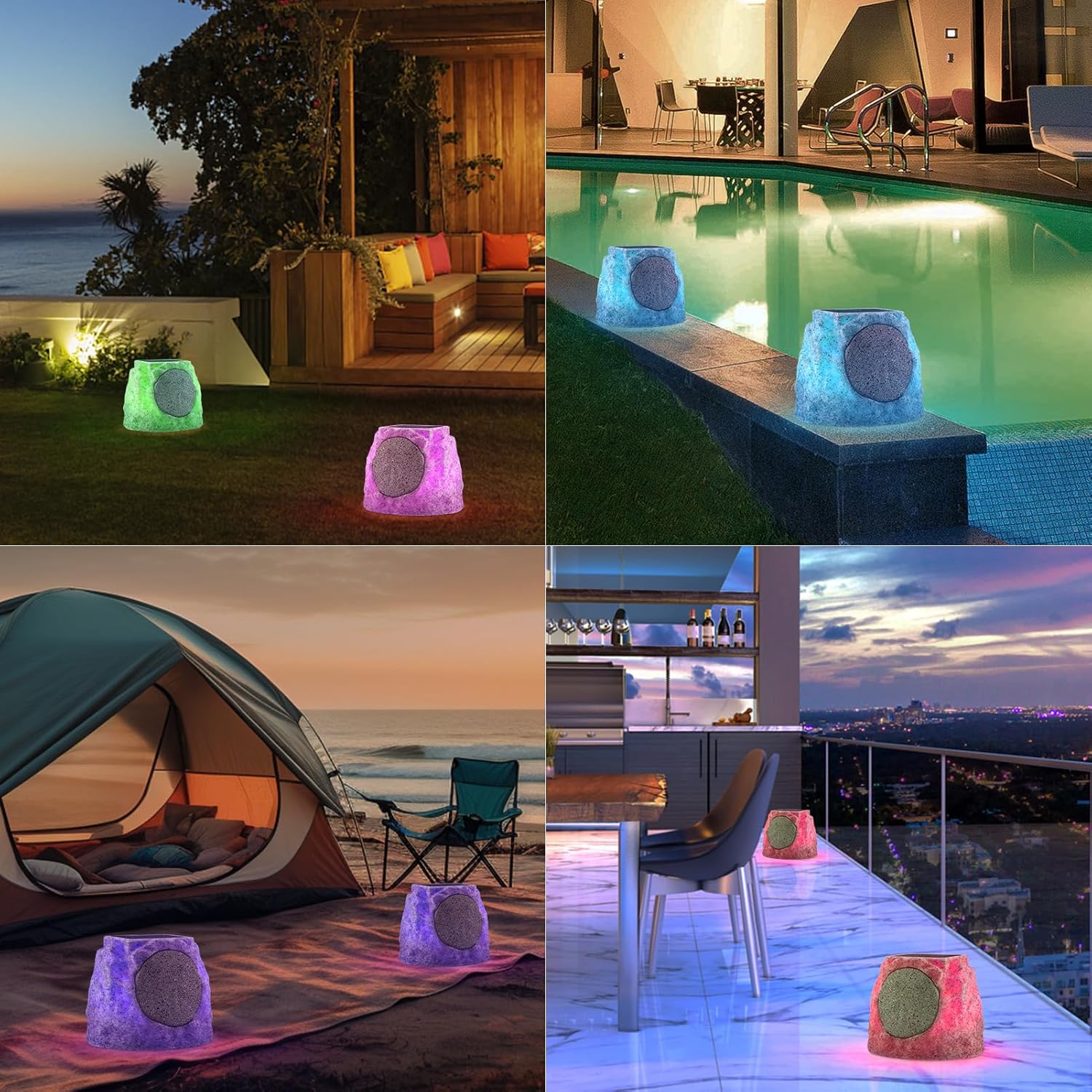 SDX Solar Garden Rock Bluetooth Speakers (A Pair) - Image 10
