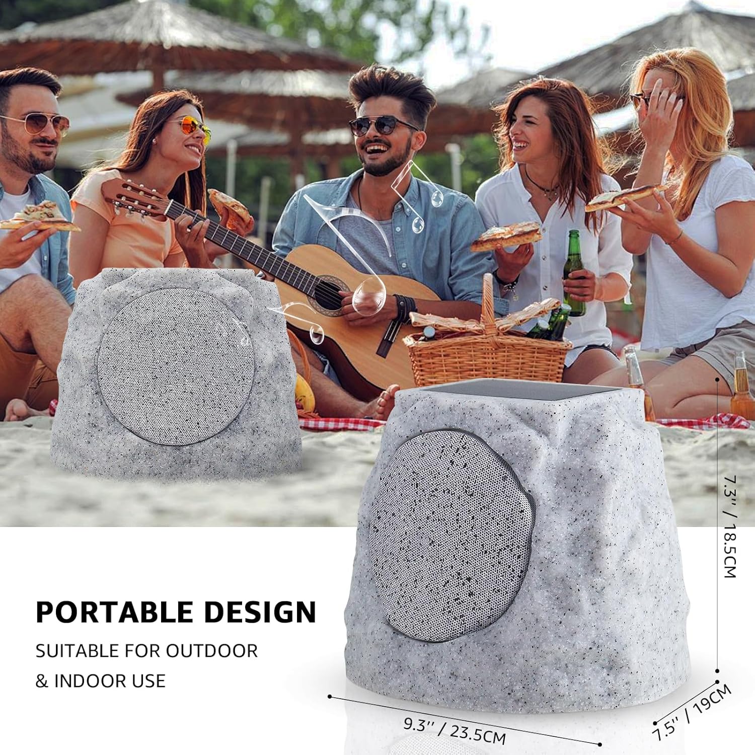 SDX Solar Garden Rock Bluetooth Speakers (A Pair) - Image 2