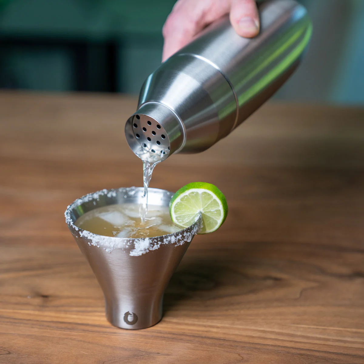 Stainless Steel Cocktail Shaker, Steel by Snowfox - Image 4