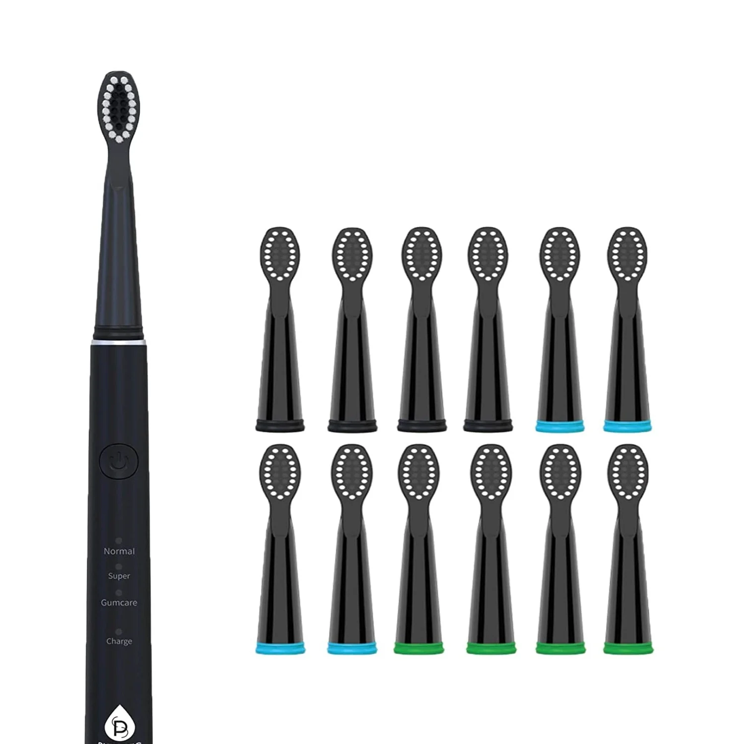 USB Rechargeable Sonic Toothbrush with 12 Brush Heads - Image 8