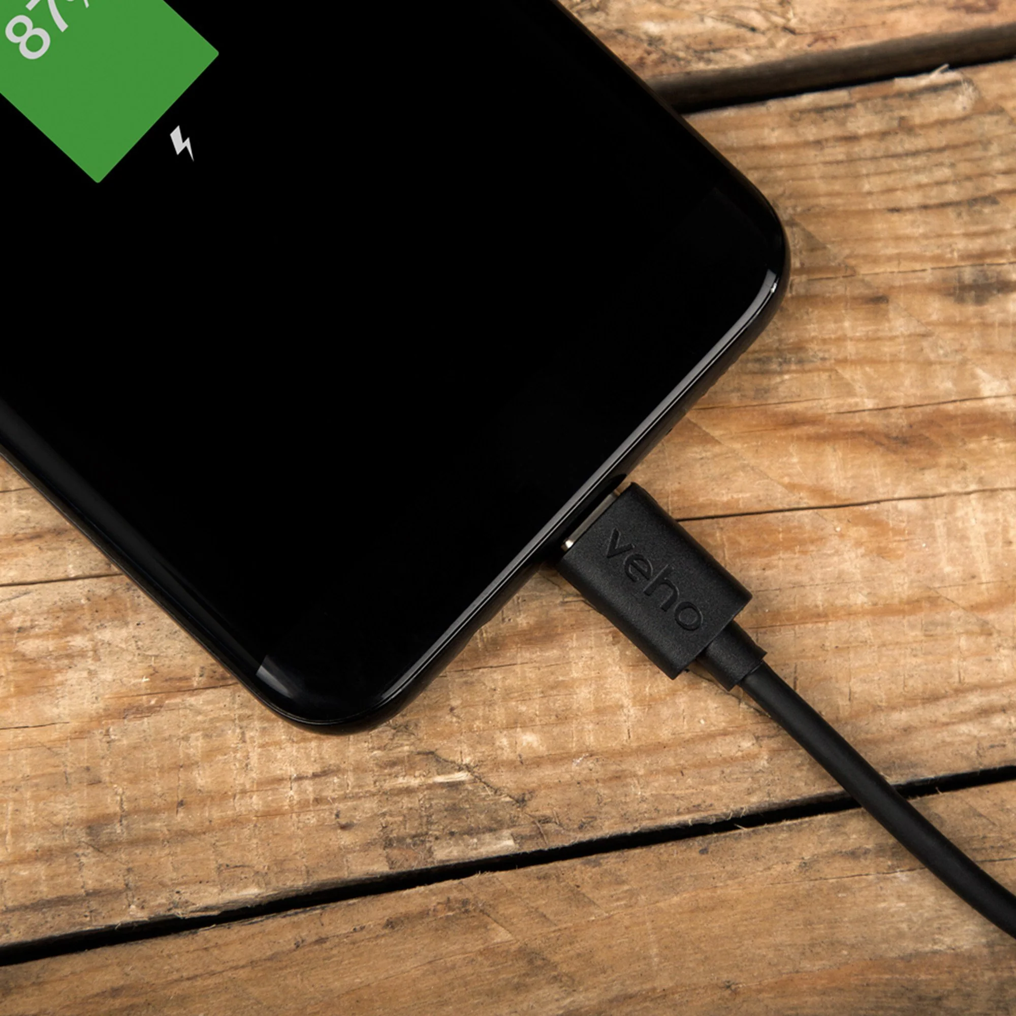 Veho Pebble USB-A to USB-C™ Universal Charge and Sync 0.2m/0.7ft Cable - Image 4