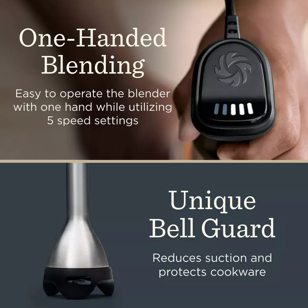 Vitamix Immersion 5-Speed Stainless Steel Hand Blender in Silver/Black - Image 3