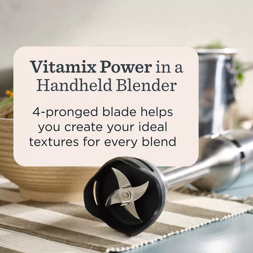 Vitamix Immersion 5-Speed Stainless Steel Hand Blender in Silver/Black - Image 4