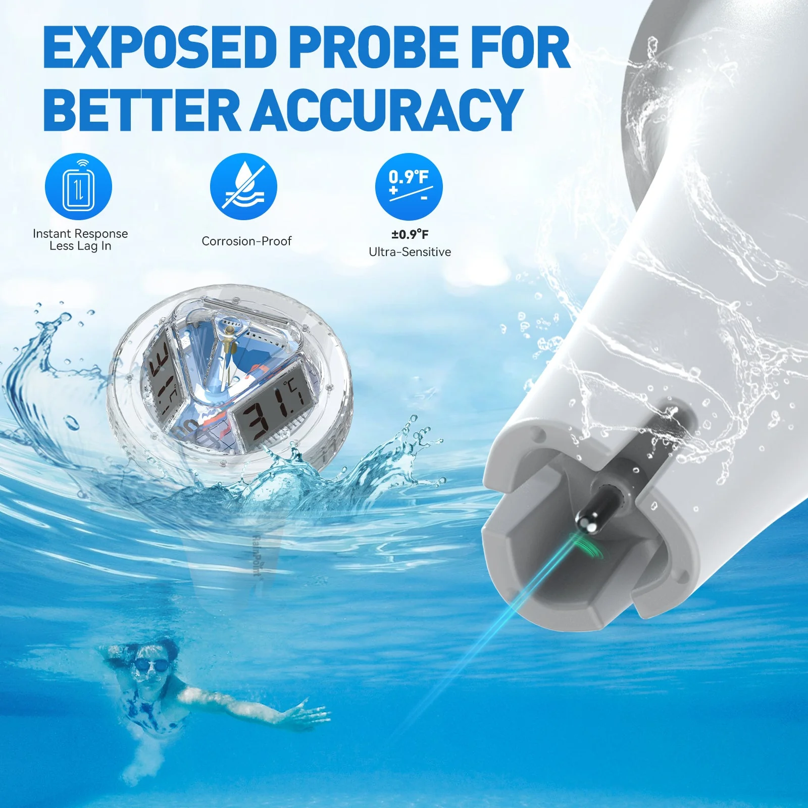Wireless Pool Thermometer – Accurate Swimming Pool & Pond Temperature Monitor - Image 16