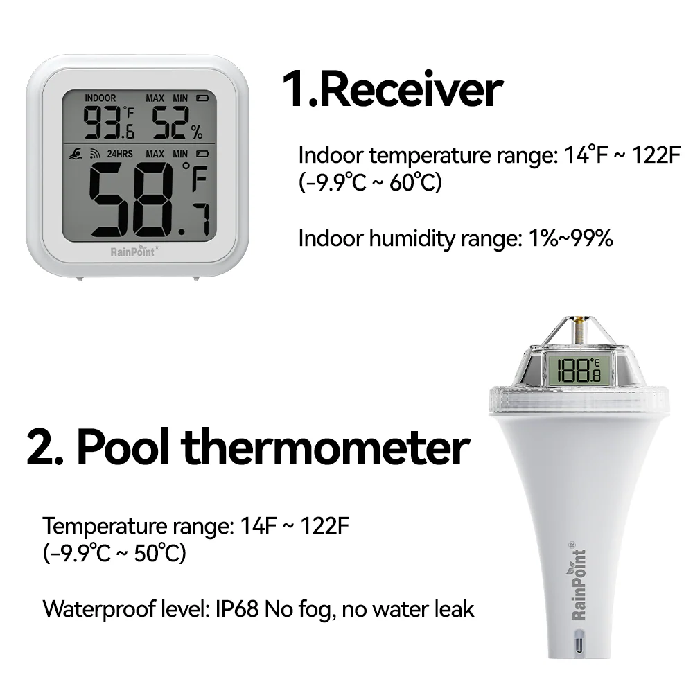 Wireless Pool Thermometer – Accurate Swimming Pool & Pond Temperature Monitor - Image 3