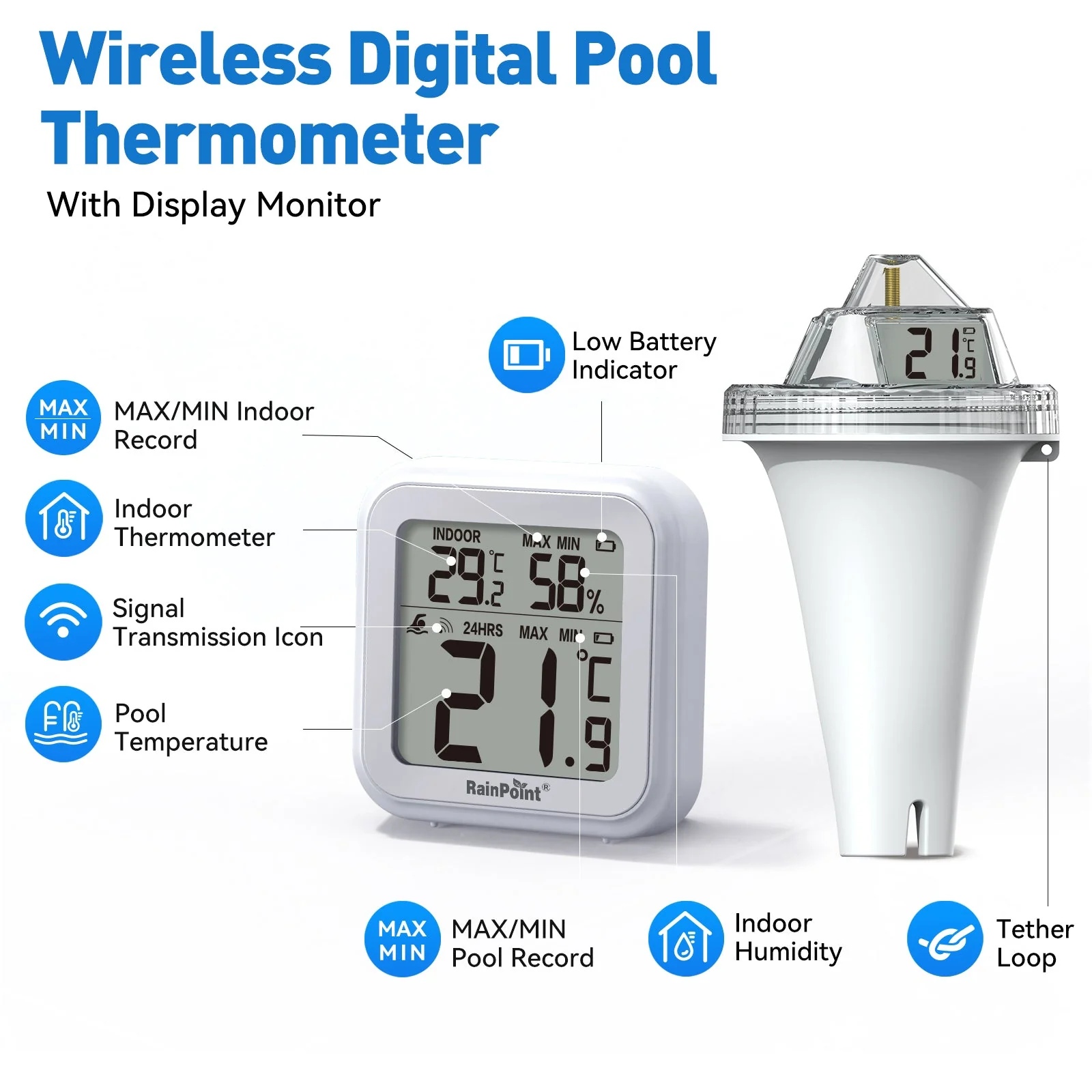 Wireless Pool Thermometer – Accurate Swimming Pool & Pond Temperature Monitor - Image 6