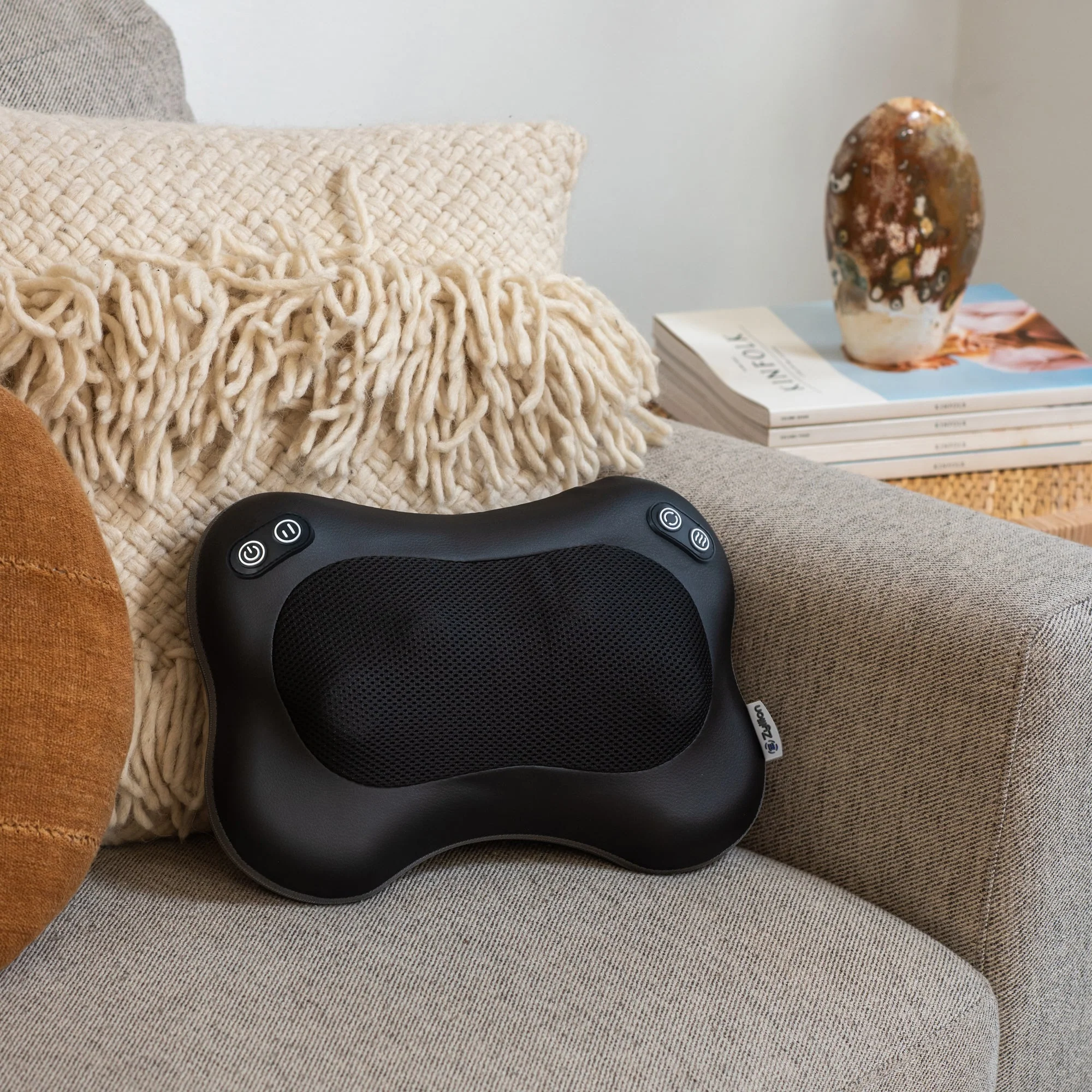 Rechargeable Shiatsu Back and Neck Massager Pillow with Heat - Image 10